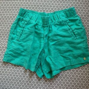 Lilly Pulitzer Turquoise Linen Shorts